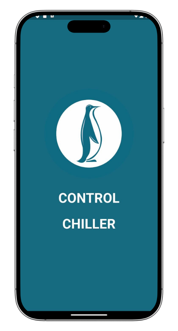 Aplicativo Control Chiller Qualiterme em smartphone